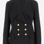 GIACCA DOPPIOPETTO IN LANA BOUCLÉ CH25AVE22935 001 CHLOE 