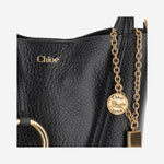 TOTE BAG PICCOLA CHLOÉ SPIN IN PELLE GRANATA CH25SS812N84 001 CHLOE 