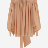 BLUSA IN SETA CON FIOCCO AL COLLO CH25WHT05005 285 CHLOE 
