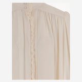 BLUSA OVERSIZE CON VOLANT IN JACQUARD DI SETA CH25WHT40323 107 CHLOE 