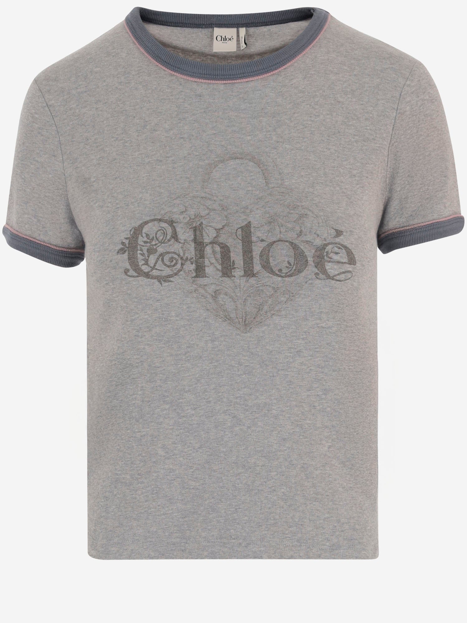 T-SHIRT IN COTONE CON LOGO CH25WJH03195 01B CHLOE 