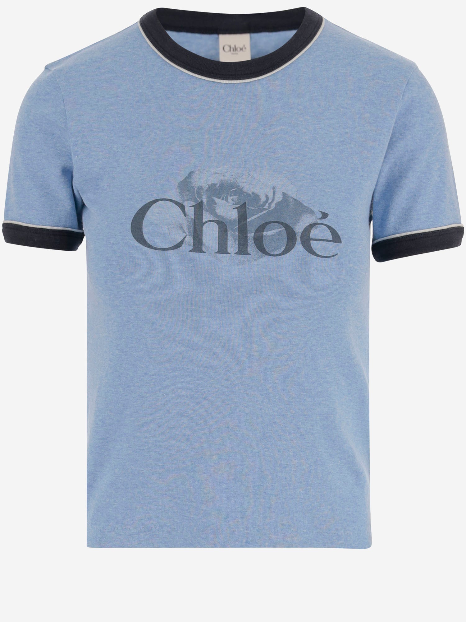 T-SHIRT IN COTONE CON LOGO CH25WJH03198 433 CHLOE 