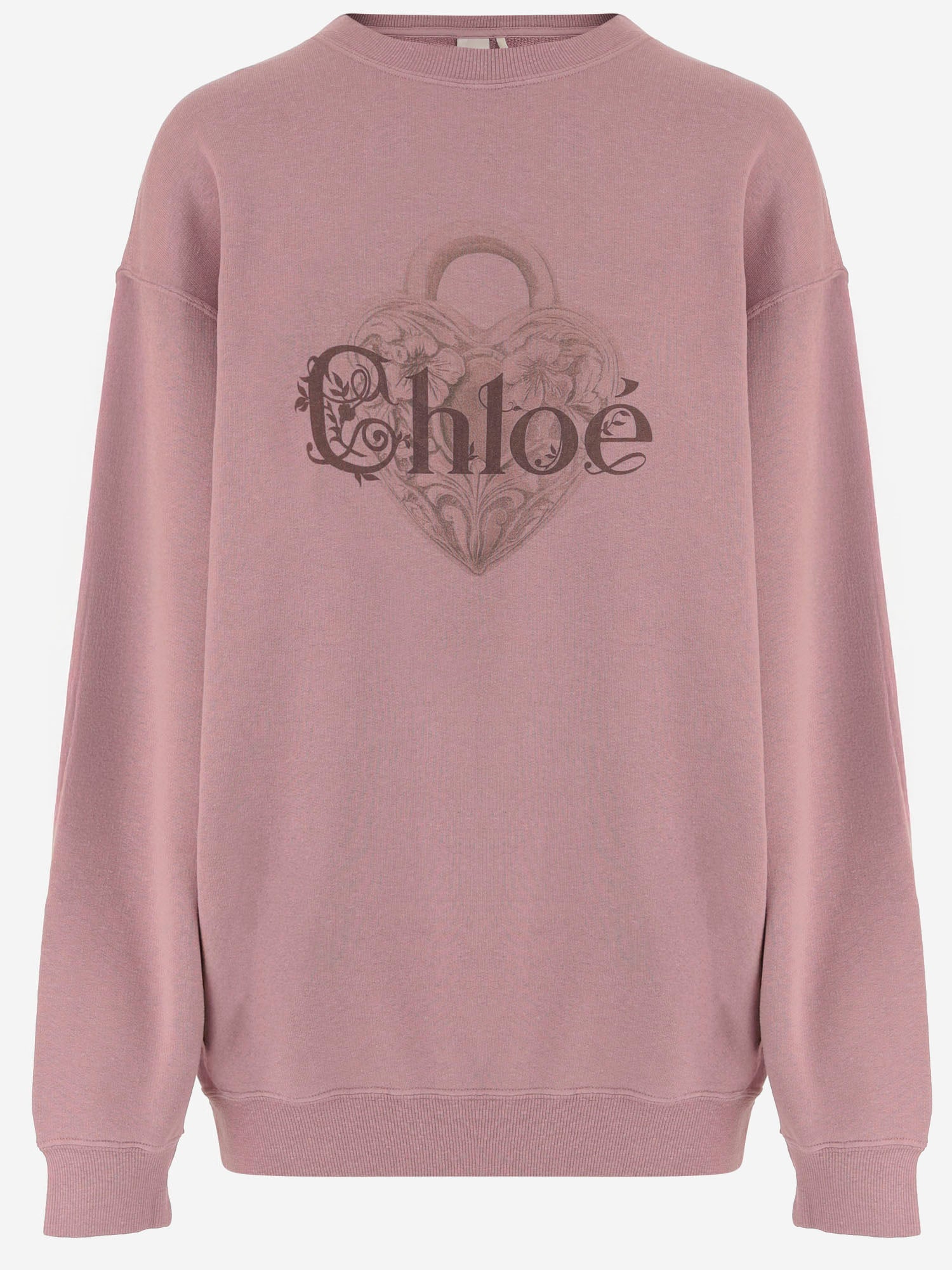 FELPA IN MISTO COTONE CON LOGO CH25WJH27194 6R5 CHLOE 