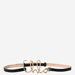 CINTURA PICCOLA ICONICA CON LOGO CHLOÉ CHC24AC066SFB 001 CHLOE 