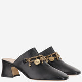MULES IN PELLE CON CHARMS CHC25A11ERI 001 CHLOE 