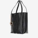 TOTE BAG CHLOÉ SPIN IN PELLE GRANATA CHC25SS811N84 001 CHLOE 