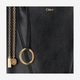 TOTE BAG CHLOÉ SPIN IN PELLE GRANATA CHC25SS811N84 001 CHLOE 