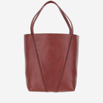 TOTE BAG CHLOÉ SPIN IN PELLE GRANATA CHC25SS811N84 6AW CHLOE 