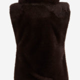GILET IN PELLICCIA SINTETICA WJA23 FLT070080 DARKPARK 