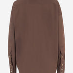 CAMICIA OVERSIZE IN MISTO COTONE STRETCH WSH21 FAC1210080 DARKPARK 