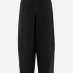 PANTALONI PHEBE IN LANA A GAMBA AMPIA<BR/> WTR36 FAW280099 DARKPARK 