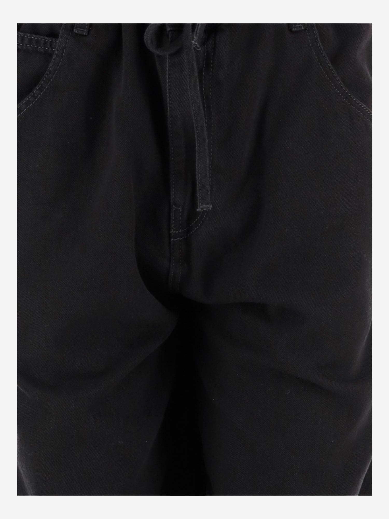 PANTALONI IRIS IN COTONE E LYOCELL CON COULISSE WTR37 TBK010099 DARKPARK 