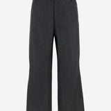 PANTALONI OVERSIZE IN LANA CON COULISSE WTR42 FAW020075 DARKPARK 