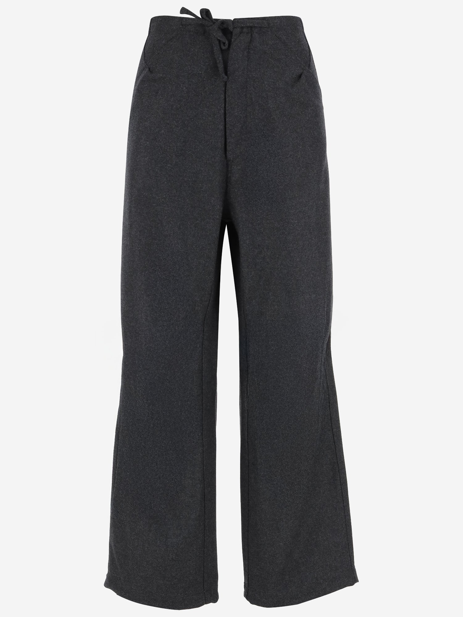 PANTALONI OVERSIZE IN LANA CON COULISSE WTR42 FAW020075 DARKPARK 
