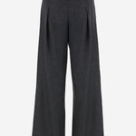 PANTALONI OVERSIZE IN LANA CON COULISSE WTR42 FAW020075 DARKPARK 