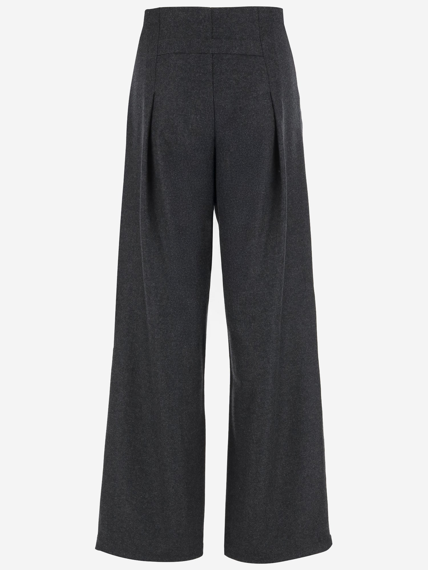 PANTALONI OVERSIZE IN LANA CON COULISSE WTR42 FAW020075 DARKPARK 