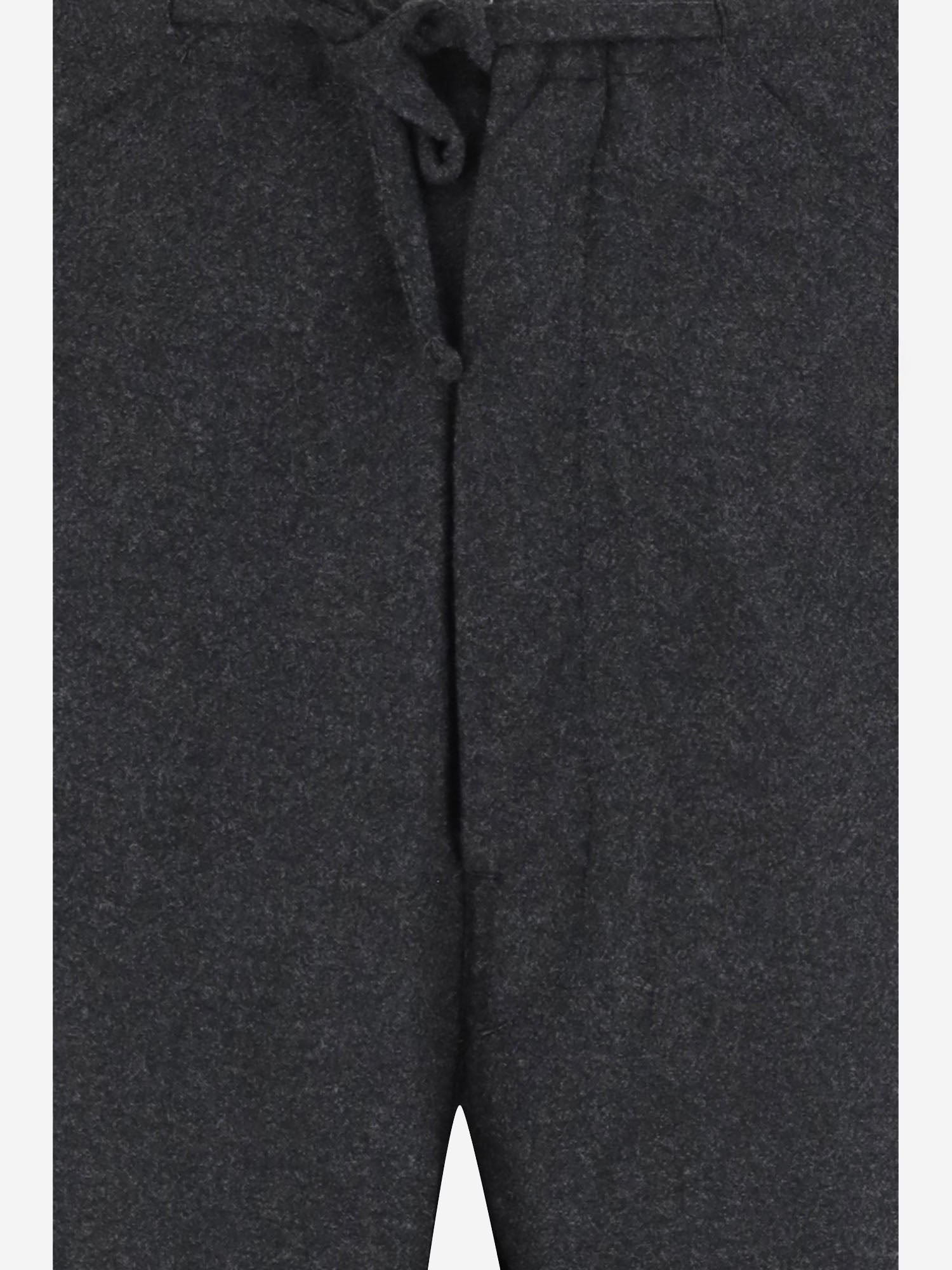 PANTALONI OVERSIZE IN LANA CON COULISSE WTR42 FAW020075 DARKPARK 