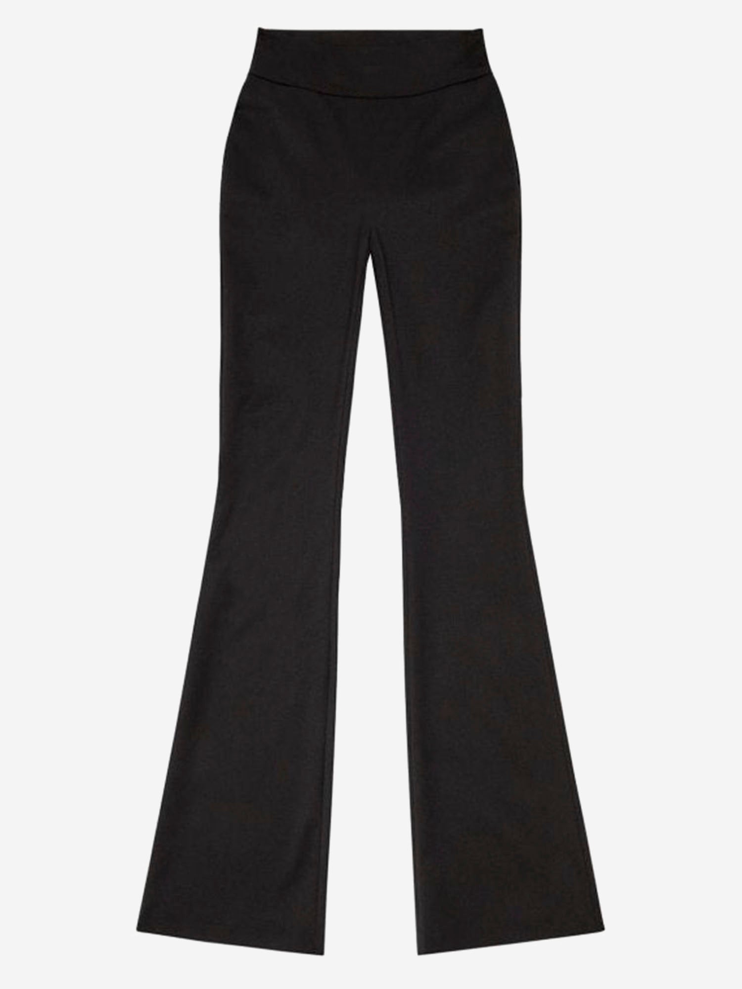 PANTALONI IN MISTO LANA STRETCH CON OVAL D IN METALLO A14390 0PHAL9XX DIESEL 