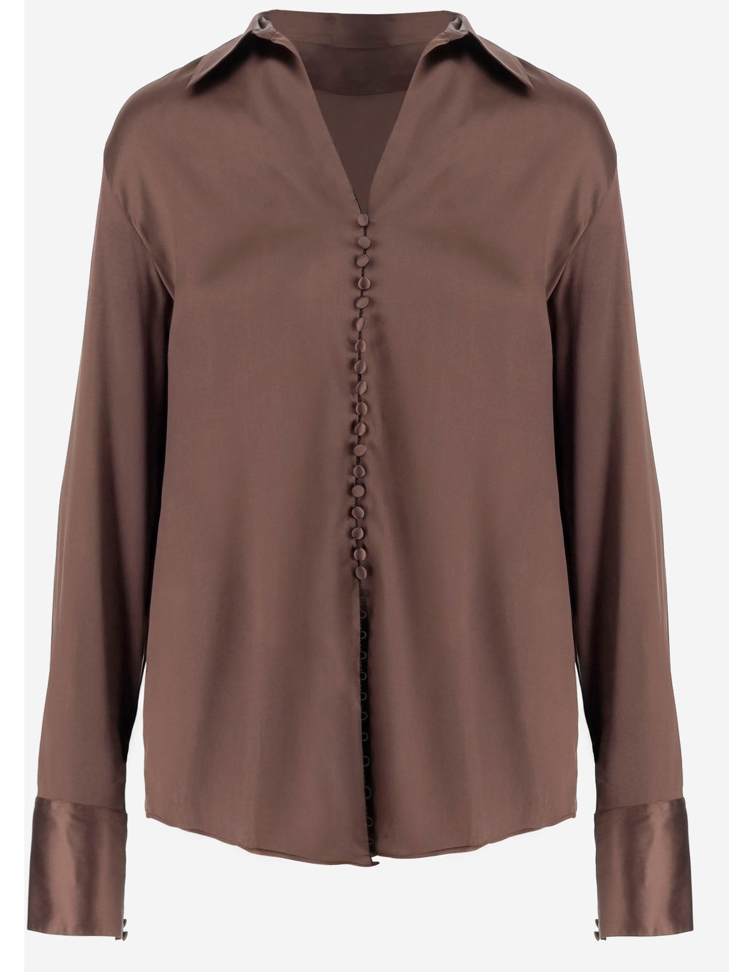 CAMICIA IN SETA STRETCH CON BOTTONI 010769 2032703 DRIES VAN NOTEN 