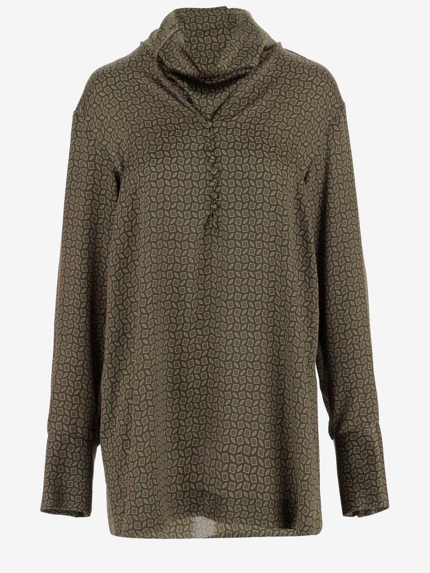 CAMICIA IN SETA CON COLLO DRAPPEGGIATO 010778 2110606 DRIES VAN NOTEN 
