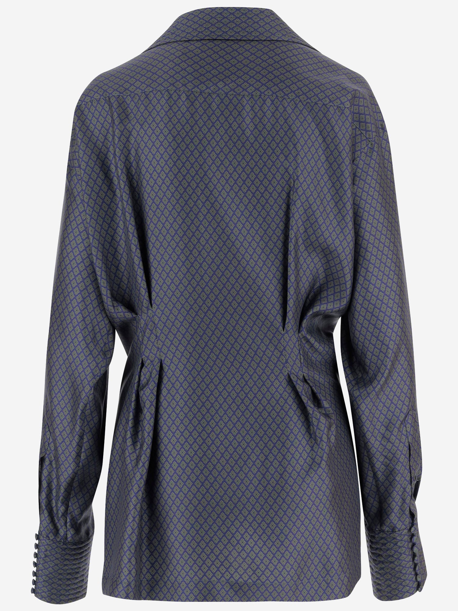 CAMICIA IN SETA CON DRAPPEGGIO FRONTALE 010781 2333509 DRIES VAN NOTEN 