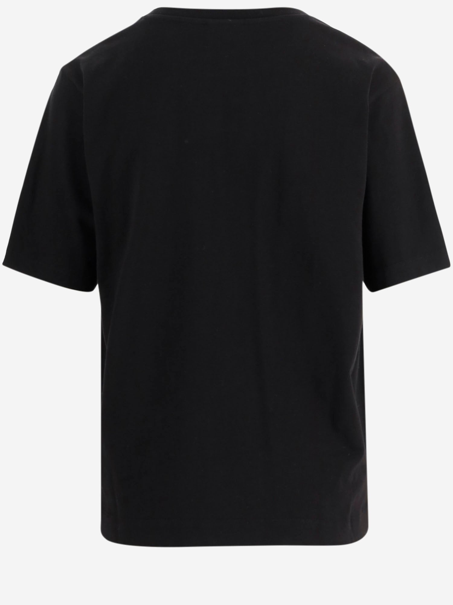 T-SHIRT IN COTONE CON BOTTONI DECORATIVI 011114 2603900 DRIES VAN NOTEN 