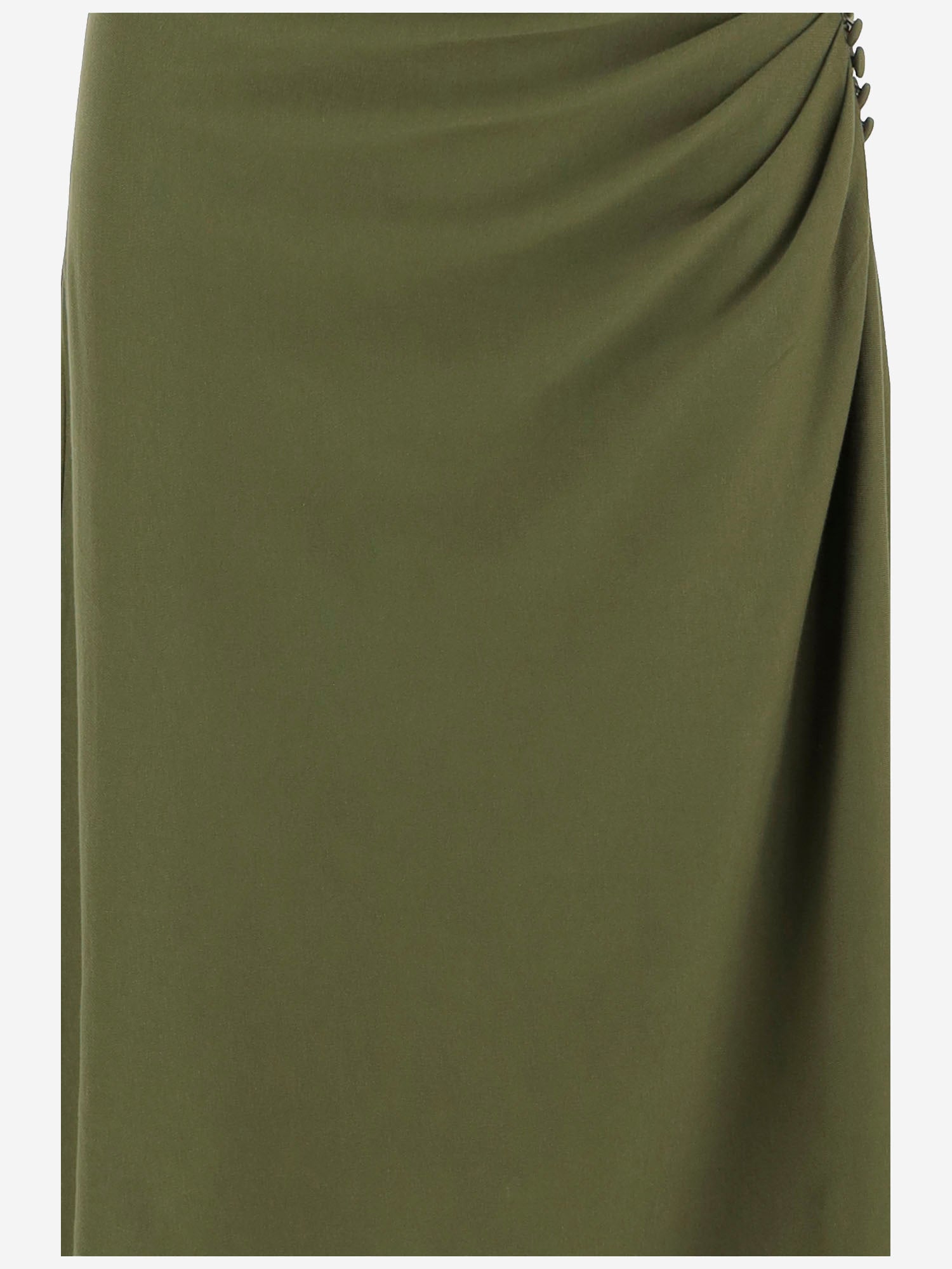 GONNA HEVIRA IN COTONE CON DRAPPEGGIO LATERALE 011116 2603604 DRIES VAN NOTEN 