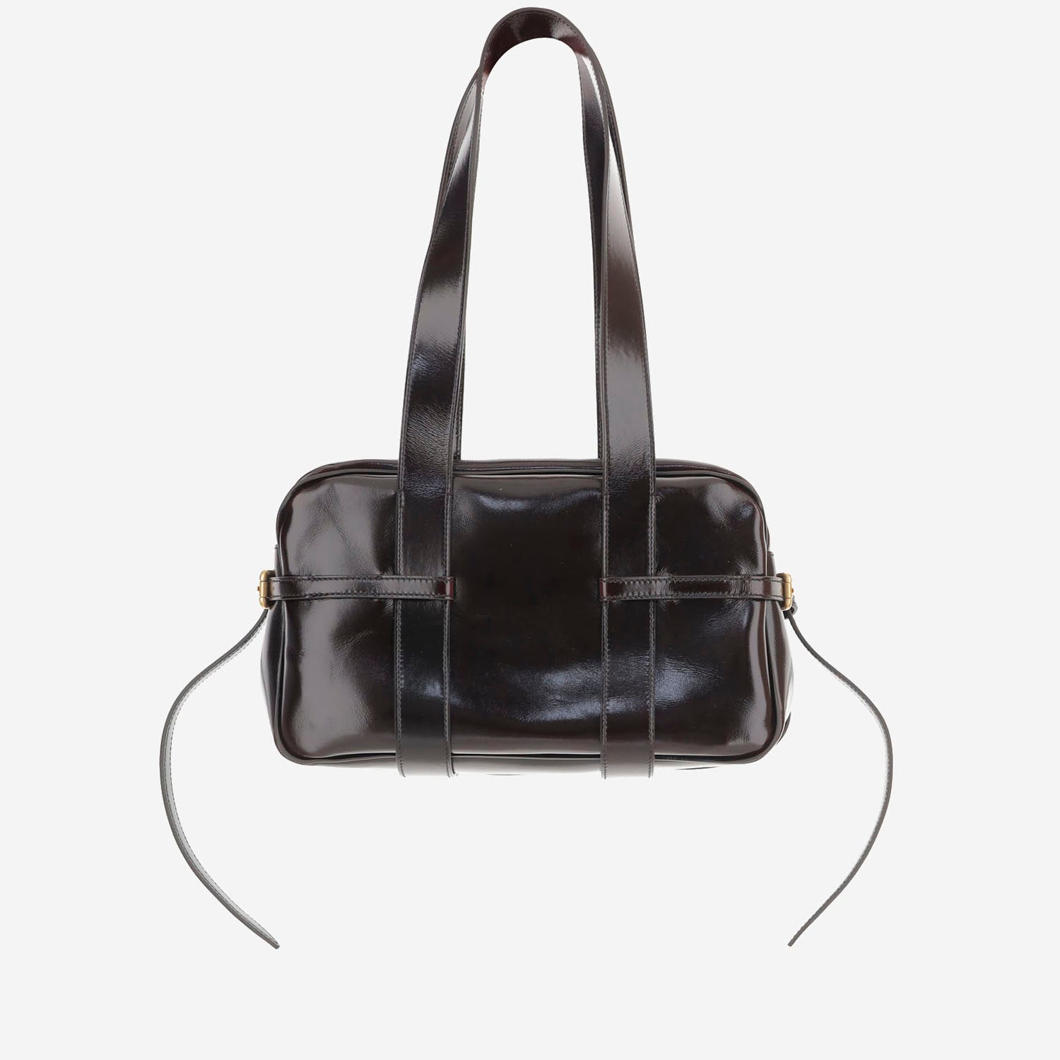 BORSA A SPALLA IN PELLE LUCIDA 011547 118374 DRIES VAN NOTEN 