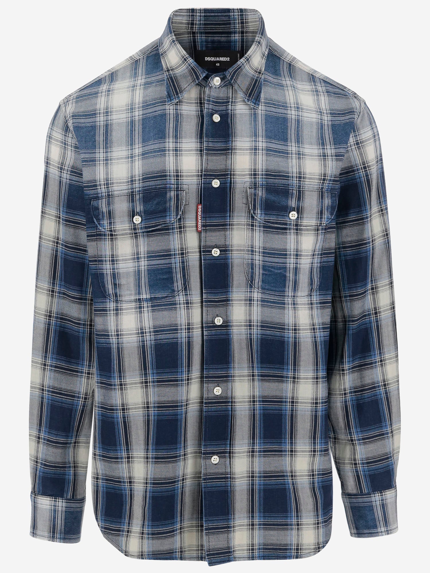 CAMICIA SPARKLING VINTAGE IN COTONE S74DM0958 D35206001F DSQUARED2 