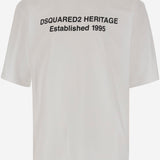 T-SHIRT IN COTONE CON LOGO S74GD1456 D20020100 DSQUARED2 