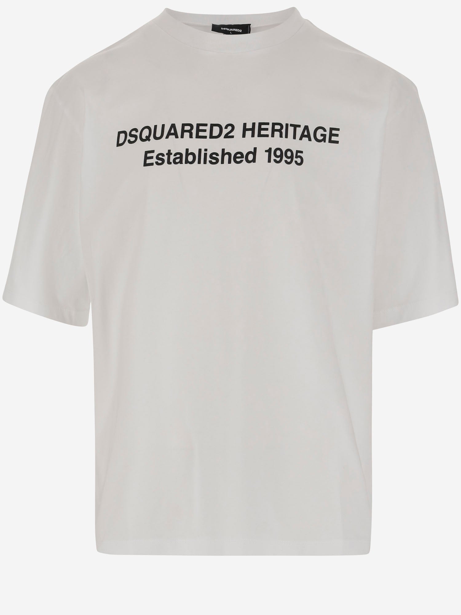 T-SHIRT IN COTONE CON LOGO S74GD1456 D20020100 DSQUARED2 