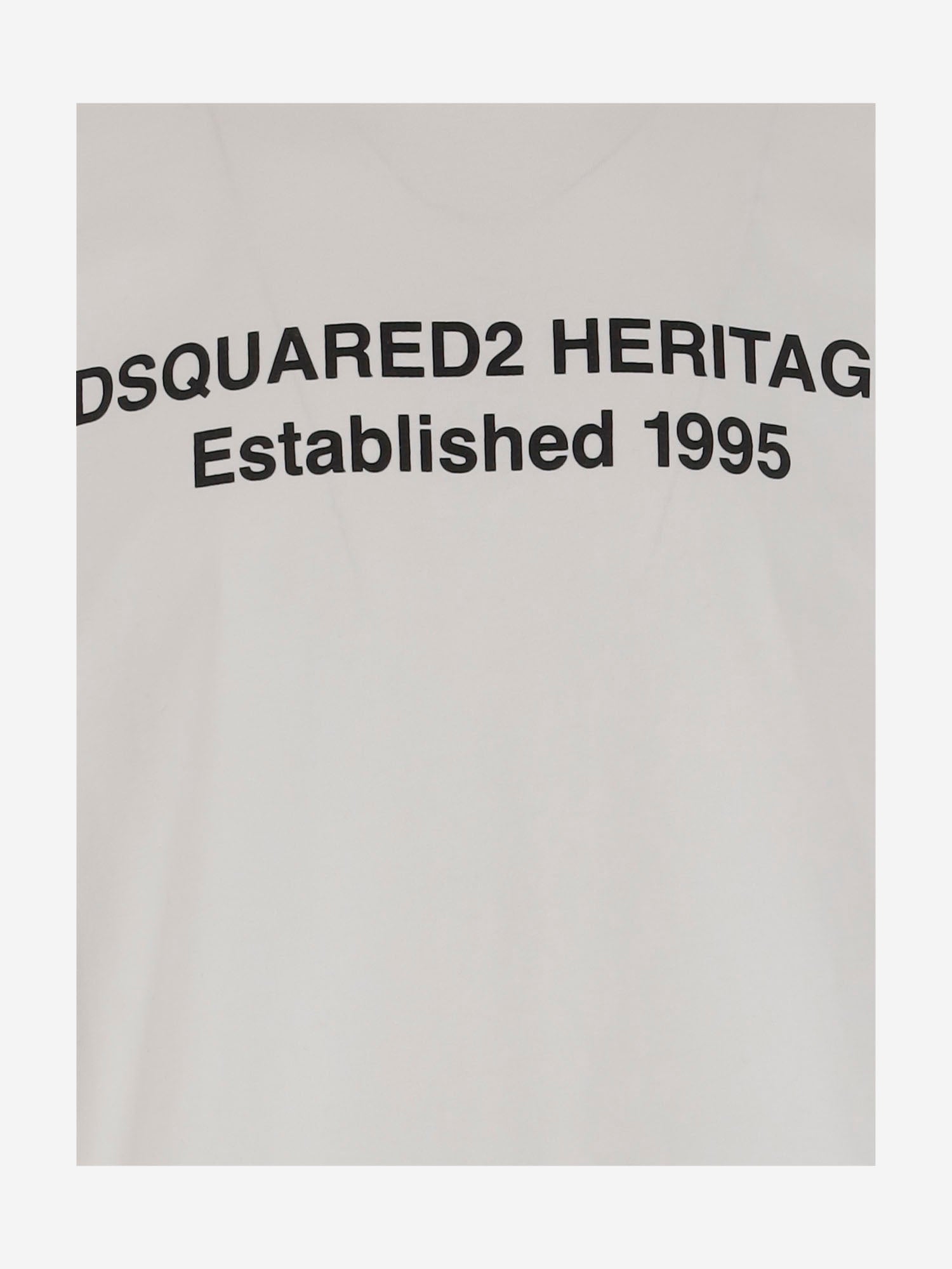 T-SHIRT IN COTONE CON LOGO S74GD1456 D20020100 DSQUARED2 