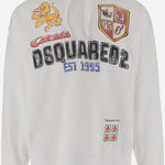 FELPA IN COTONE CON STAMPA S74GU0901 S25030100 DSQUARED2 