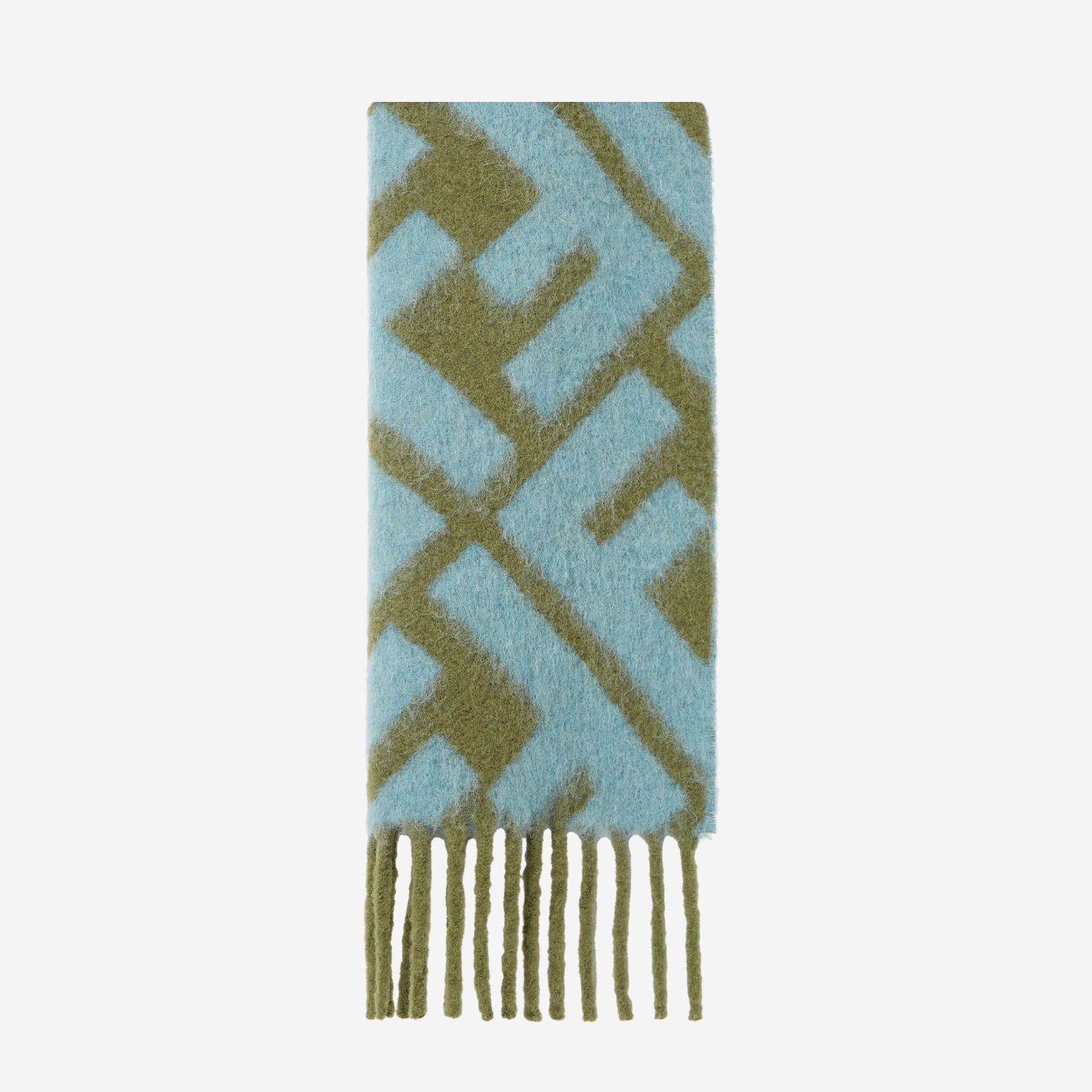 Sciarpa FF in misto alpaca e lana FXT460 AYKQF1U6P FENDI 