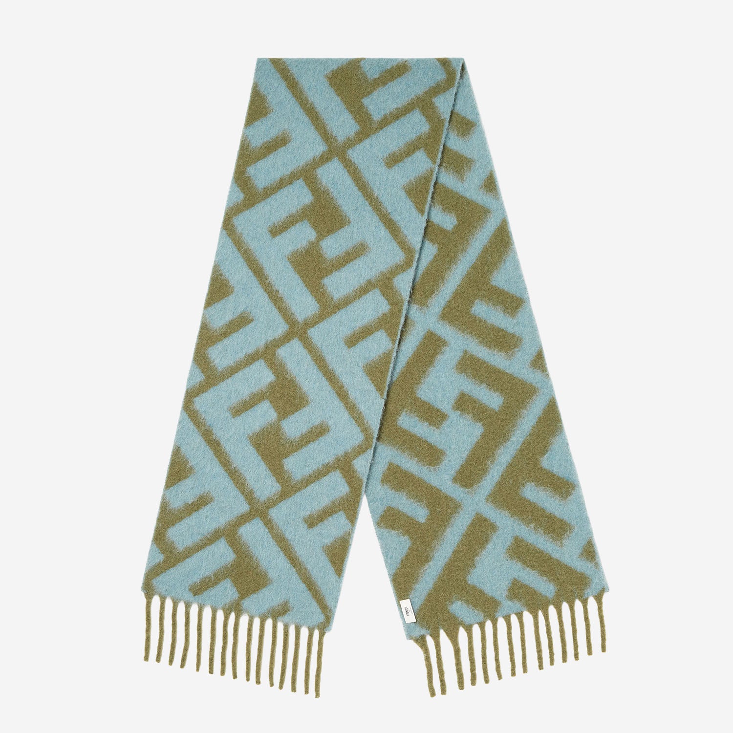 Sciarpa FF in misto alpaca e lana FXT460 AYKQF1U6P FENDI 