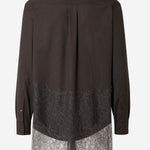 CAMICIA IN LANA GESSATA E PIZZO FS1332 AVK1F0DHP FENDI 