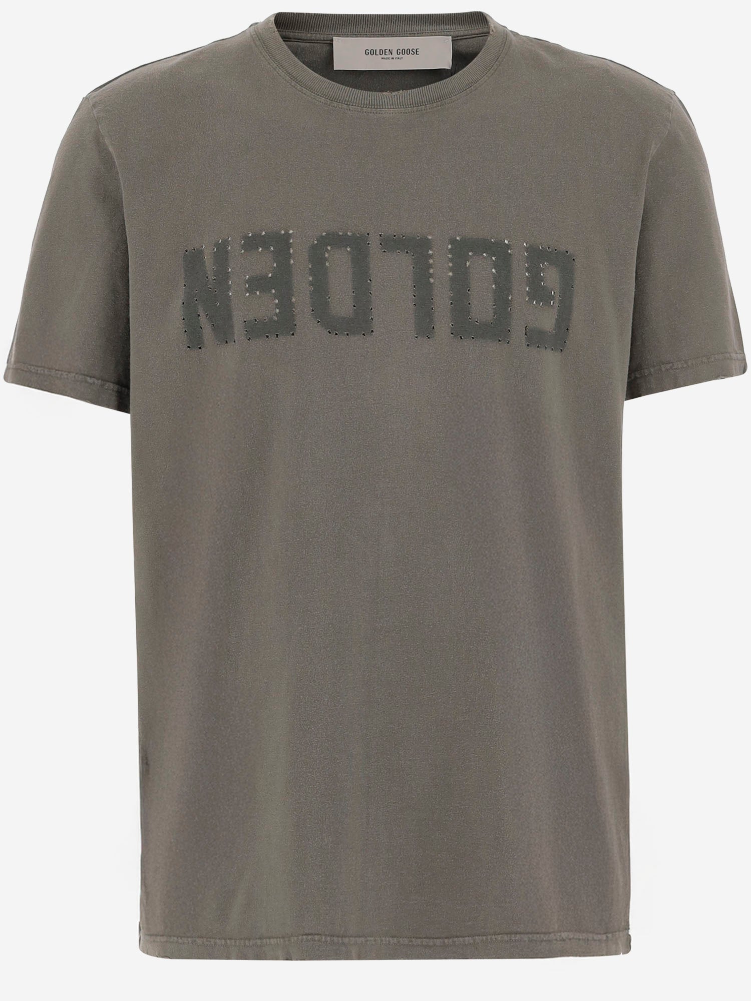 T-SHIRT IN COTONE CON LOGO GMP01220 P00067135479 GOLDEN GOOSE 