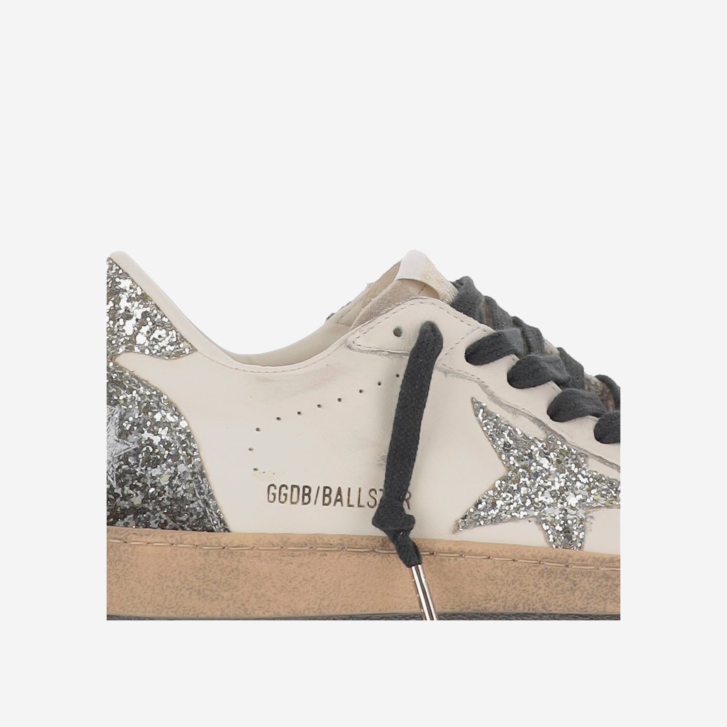 SNEAKERS BALL STAR CON GLITTER GWF00117 F00747212274 GOLDEN GOOSE 