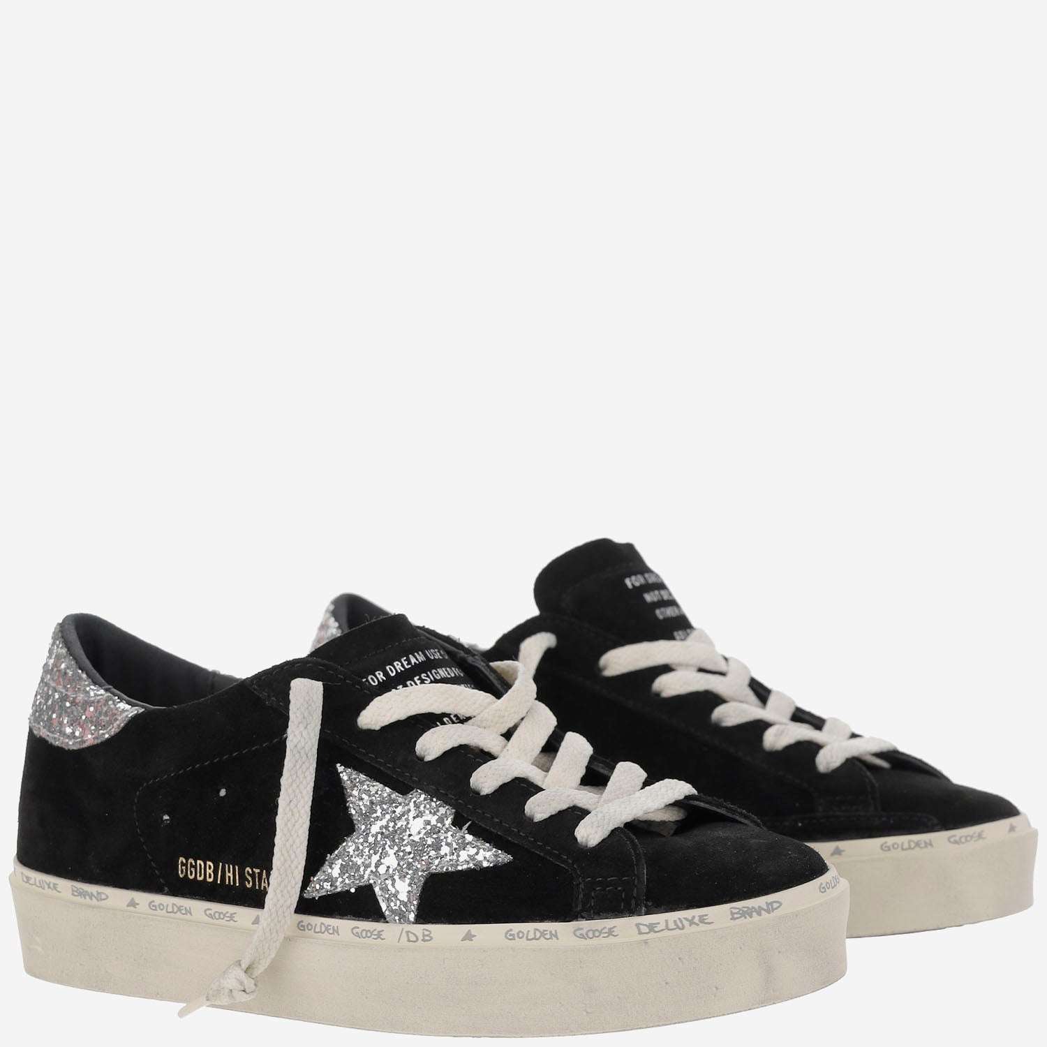 SNEAKERS HI STAR NERE in pelle GWF00118 F00638990179 GOLDEN GOOSE 