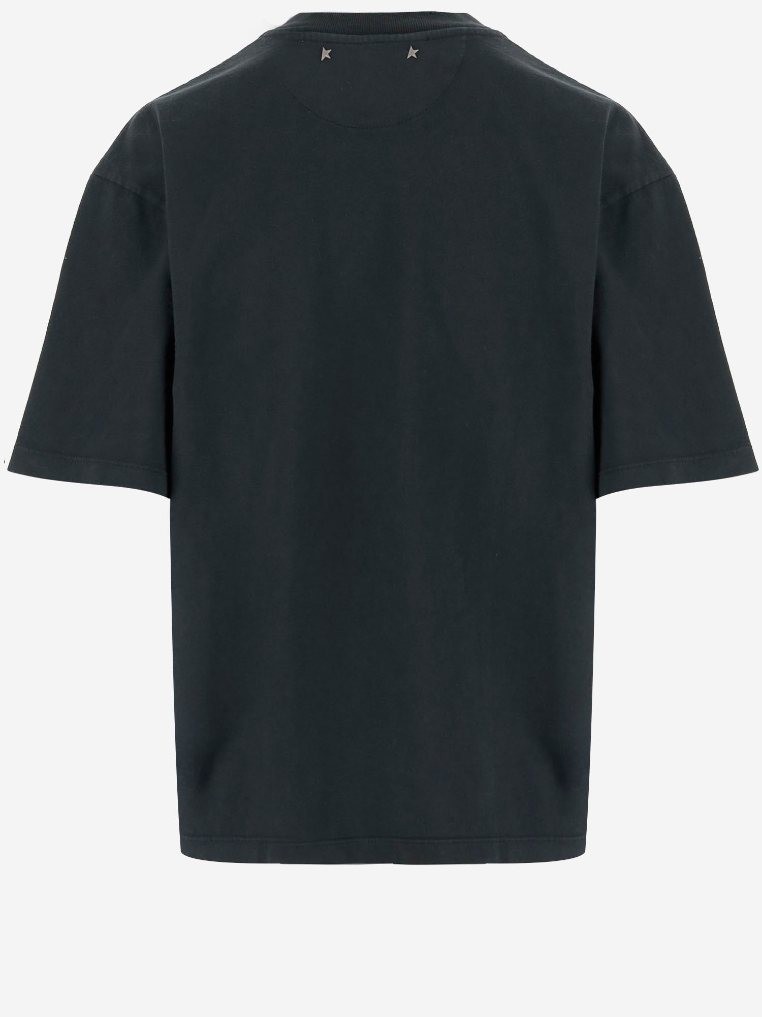 T-SHIRT IN COTONE CON CRISTALLI GWP01874 P00189790456 GOLDEN GOOSE 