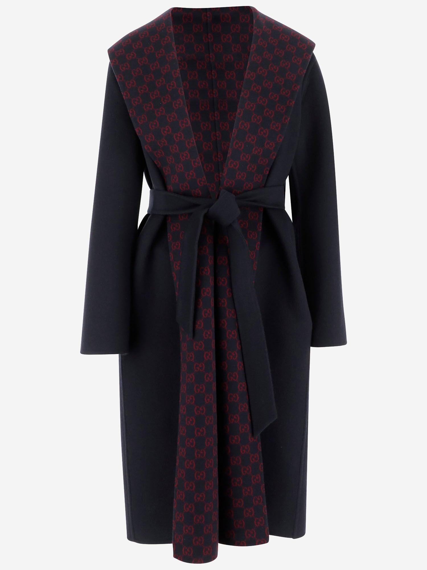 CAPPOTTO REVERSIBILE IN MISTO LANA E SETA GG 793634 ZAQW04692 GUCCI 