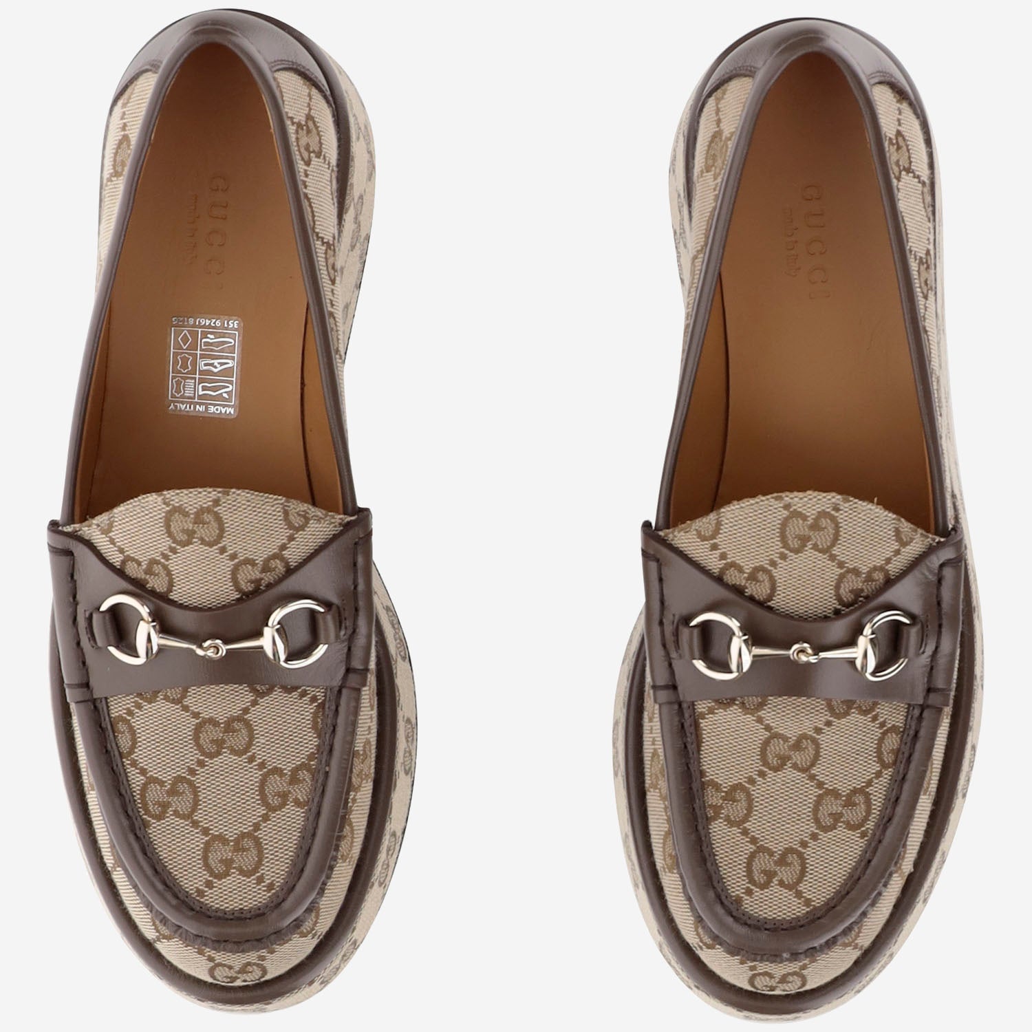 Mocassini con zeppa Horsebit 794316 FADC19741 GUCCI 
