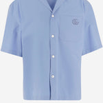 Camicia in popeline di cotone con ricamo 810604 Z7AUX4850 GUCCI 