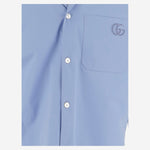 Camicia in popeline di cotone con ricamo 810604 Z7AUX4850 GUCCI 