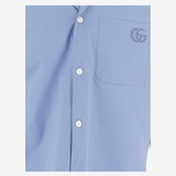 Camicia in popeline di cotone con ricamo 810604 Z7AUX4850 GUCCI 