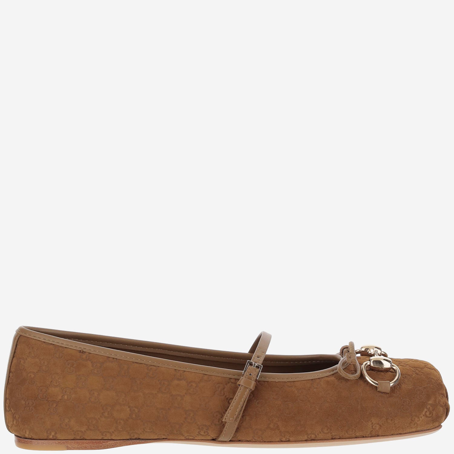 Ballerina in pelle scamosciata 814413 AAEEN2808 GUCCI 