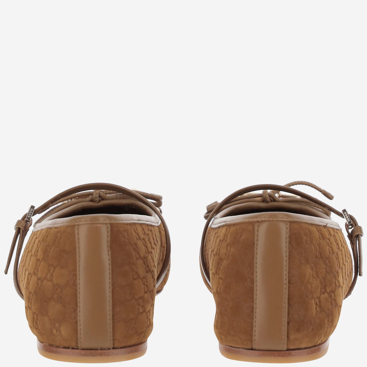 Ballerina in pelle scamosciata 814413 AAEEN2808 GUCCI 