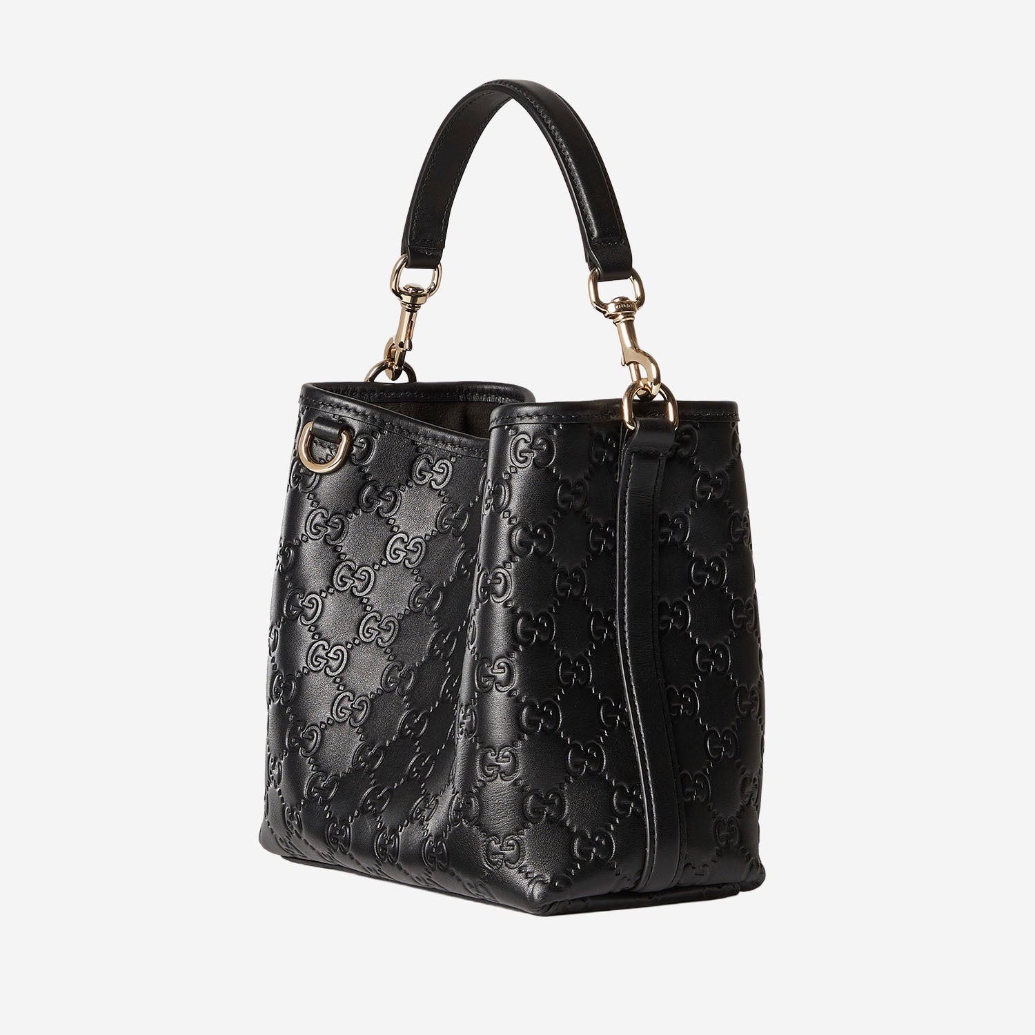 Borsa a secchiello GG Emblem piccola 815118 AAFDV1000 GUCCI 