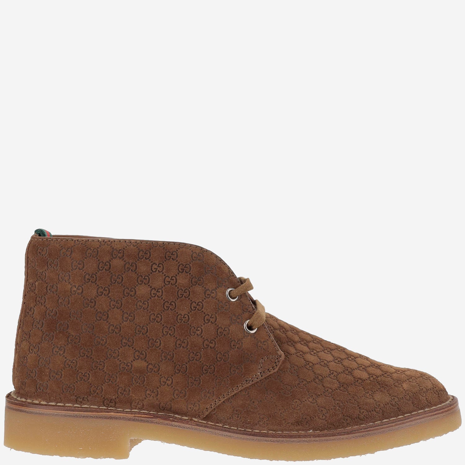 Stivaletti in pelle con dettaglio Web 831283 AAEYC2842 GUCCI 