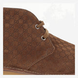 Stivaletti in pelle con dettaglio Web 831283 AAEYC2842 GUCCI 